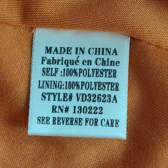 Altar'd State - Burnt Orange Rust & Blue Floral Mini Dress Ruffle Sleeves - Picture 6 of 7